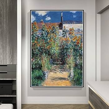 Amazon | クロード・モネのヴェトゥイユの庭の絵﹣5D Diy